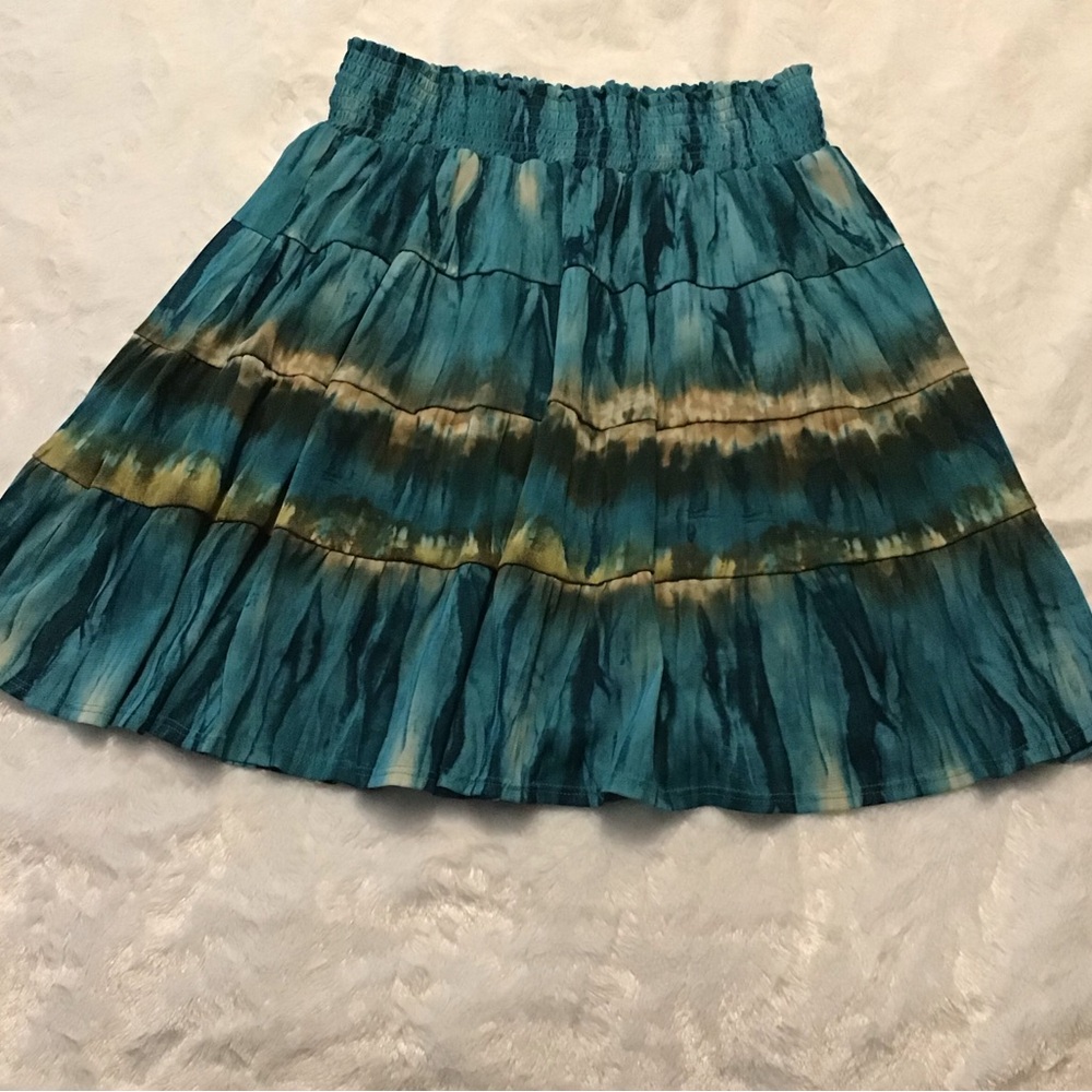 Ellen Tracy Limited Boho Batik Skirt   Size Medium
